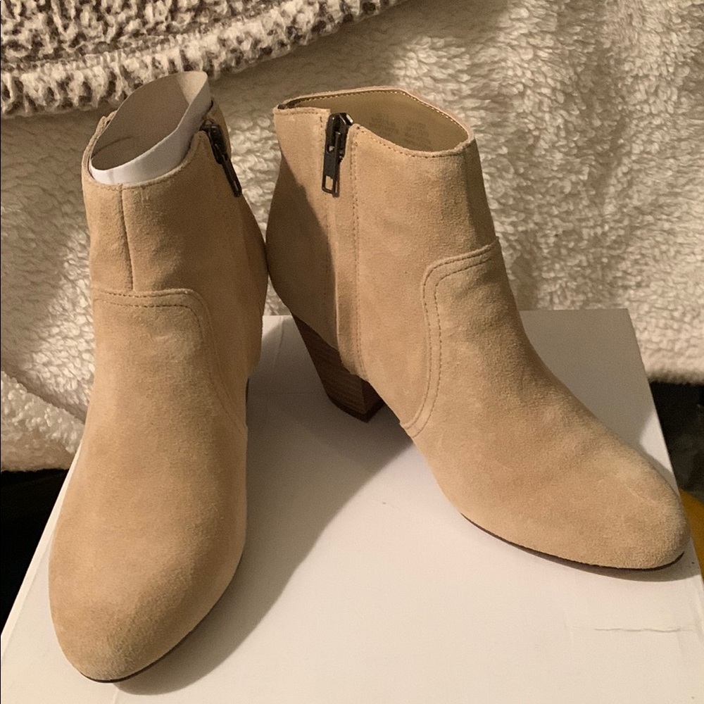 Tan Suede Ankle Boots